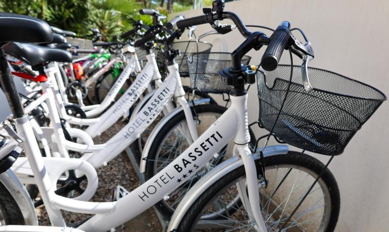 Hotel Bassetti bicycles ready for guests.